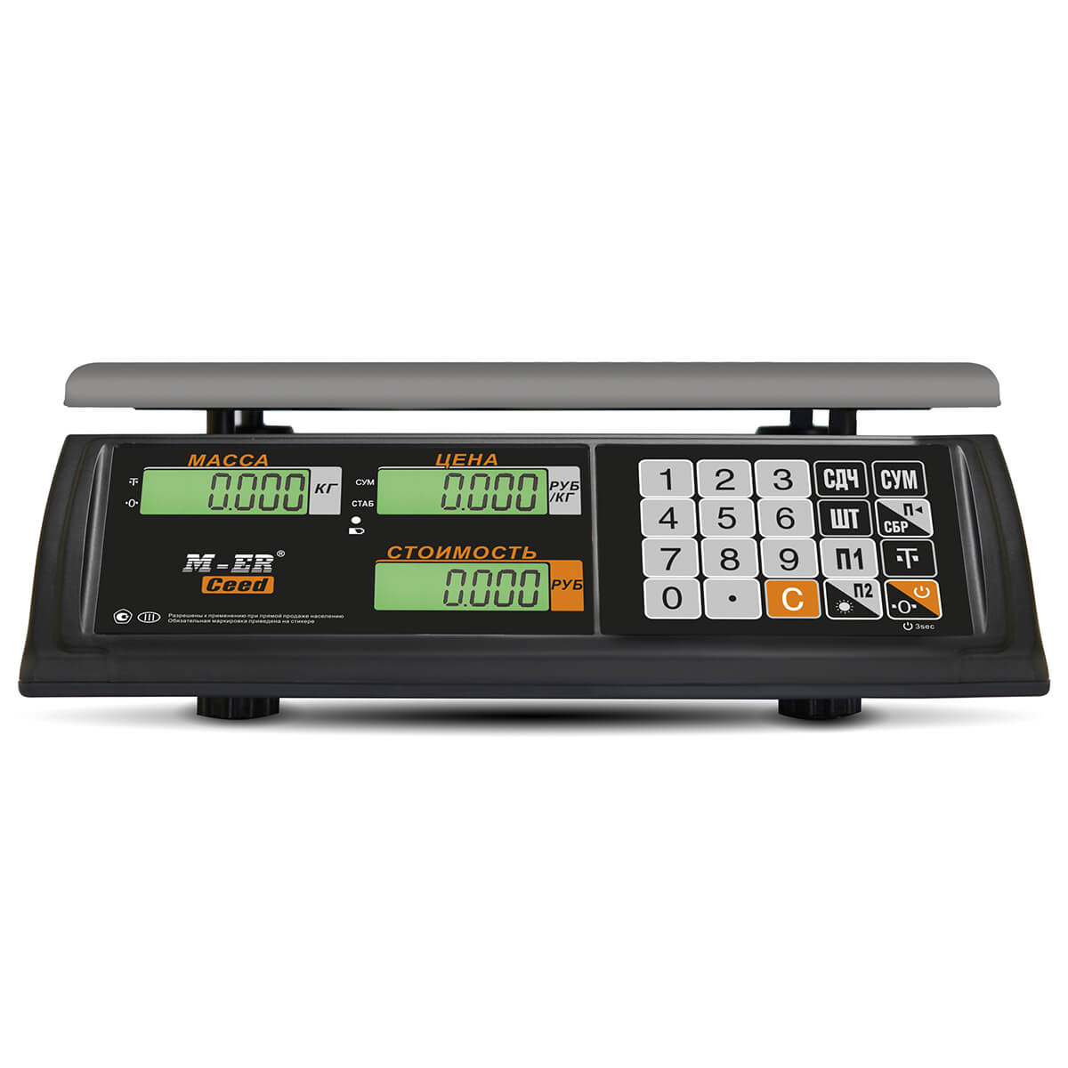 Торговые настольные весы M-ER 327 AC-32.5 "Ceed" LCD (3018) Снят с производства