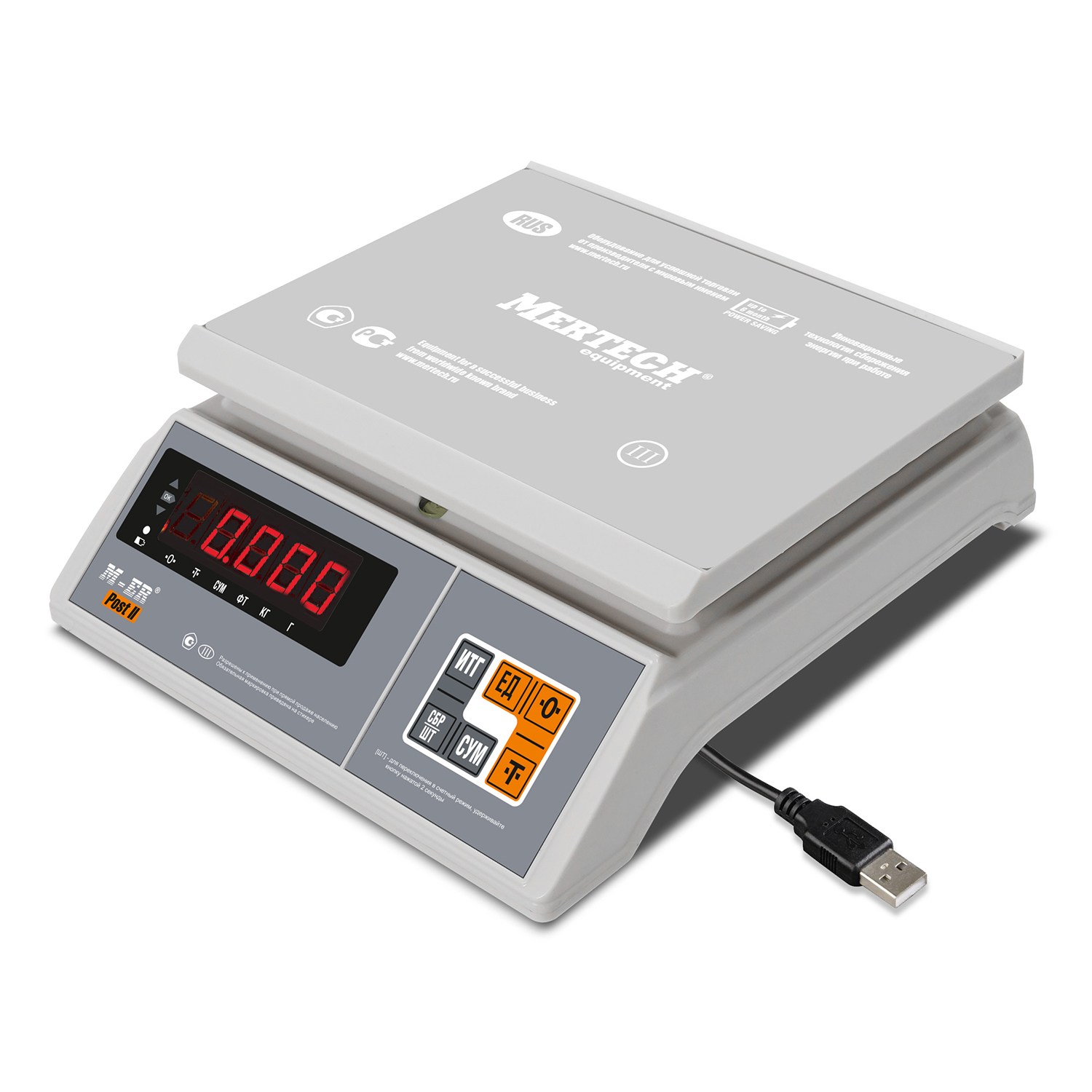 Порционные весы M-ER 326 AFU-6.01 "Post II" LED USB-COM (3109)