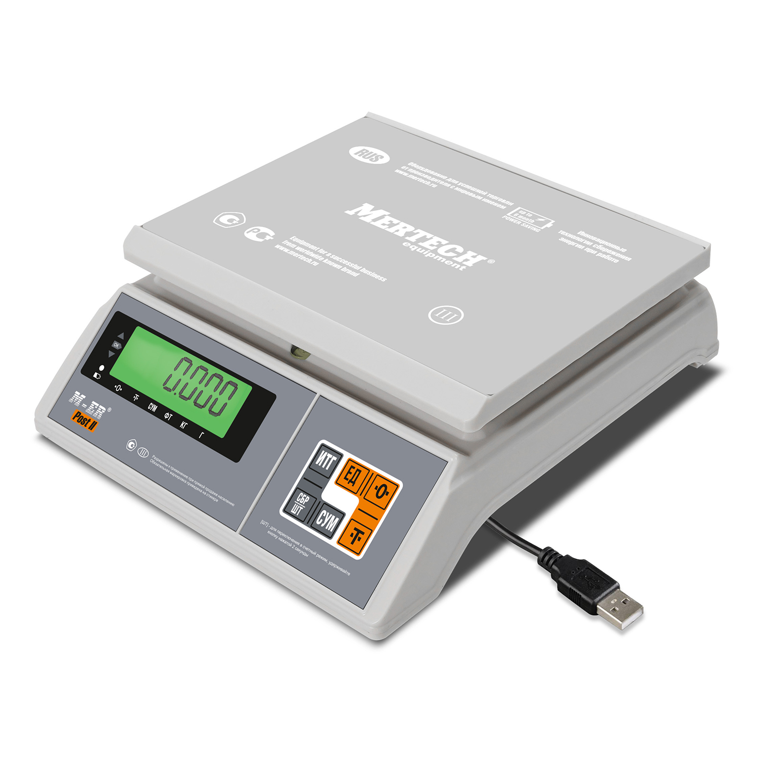 Порционные весы M-ER 326 AFU-3.01 "Post II" LED USB-COM (3108)